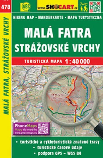 neuveden: SC 478 Malá Fatra, Strážovské vrchy 1:40 000 neuveden: SC 478 Malá Fatra, Strážovské vrchy 1:40 000
