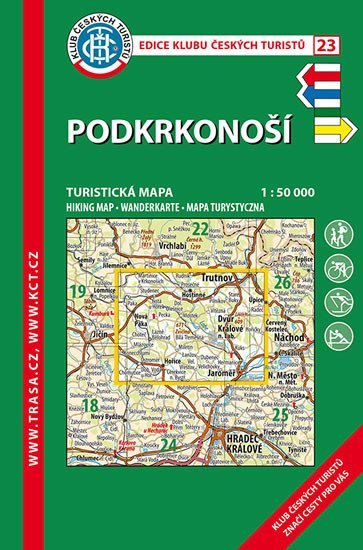neuveden: Podkrkonoší /KČT 23 1:50T Turistická mapa