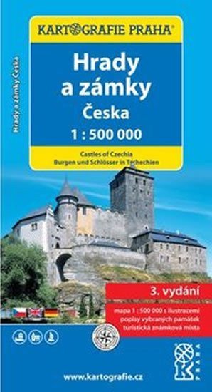 neuveden: Hrady a zámky České republiky, 1:500 000
