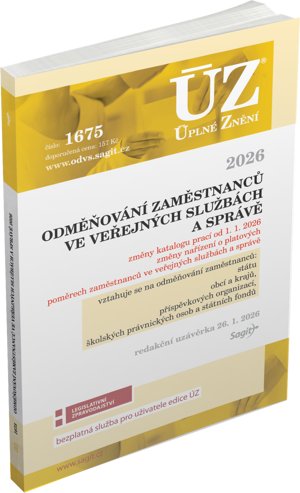 neuveden: ÚZ 1675 Odměňování zaměstnanců ve veřejných službách a správě, 2026