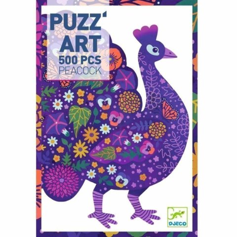 neuveden: DJECO Puzzle Páv - 500 pcs