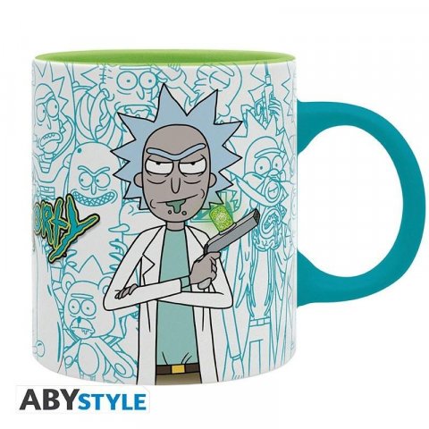 neuveden: Rick and Morty Keramický hrnek 320 ml - All Ricks and Mortys