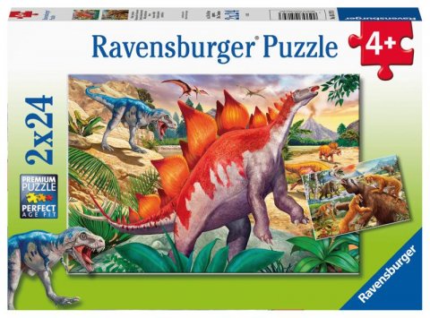neuveden: Ravensburger Puzzle - Svět dinosaurů 2x24 dílků