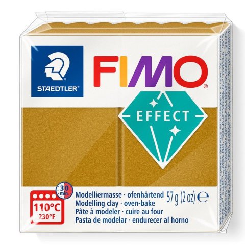 -: FIMO efekt 57g - metalická zlatá