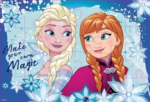 neuveden: Vybarvující puzzle Frozen, 50 x 35 cm (48 Pcs.)