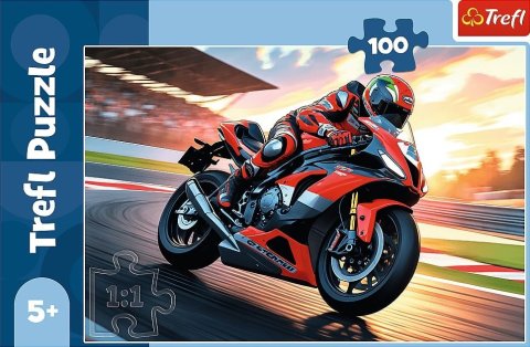 neuveden: Puzzle Rychlý motorkář 100 dílků