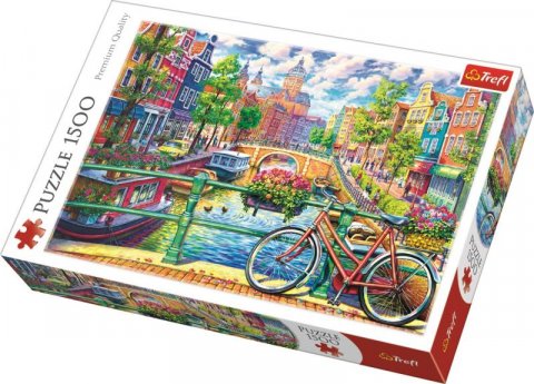 neuveden: Trefl Puzzle Amsterdamský kanál / 1500 dílků