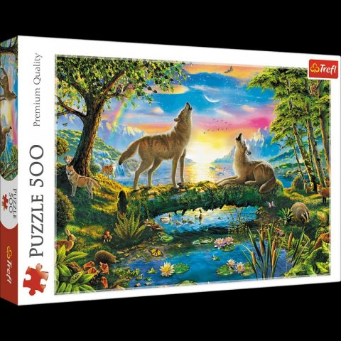 neuveden: Trefl Puzzle Vlčí přirozenost / 500 dílků