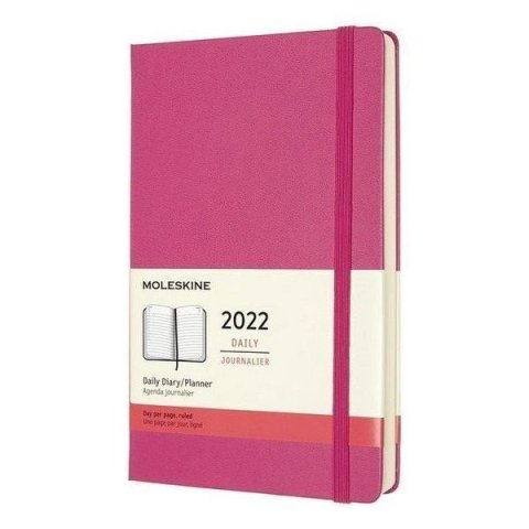 neuveden: Moleskine Diář 2022 růžový L, denní, tvrdý