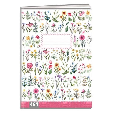 neuveden: Sešit A4, 60 listů, typ 464 květiny