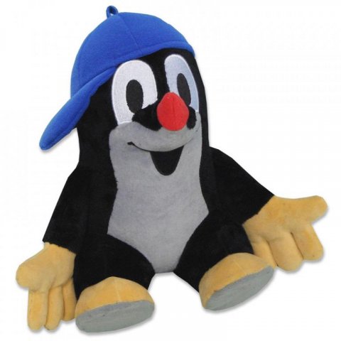 Miler Zdeněk: Krtek 31cm sedící, kšiltovka modrá