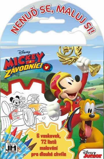 neuveden: Mickey a závodníci - Omalovánky na cesty