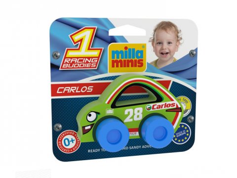 neuveden: Závodní auto RACING BUDDIES - Carlos 28/zelené