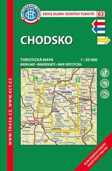 neuveden: Chodsko /KČT 63 1:50T Turistická mapa