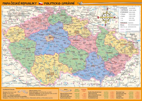 neuveden: Mapa České republiky – zeměpisná a politicko-správní neuveden: Mapa České republiky – zeměpisná a politicko-správní