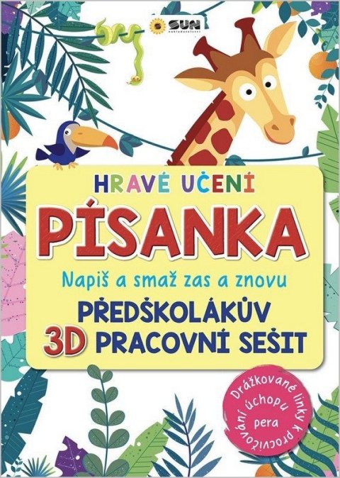 -: Hravé učení Písanka - Napiš a smaž zas a znovu - Drážkované linky a tužka