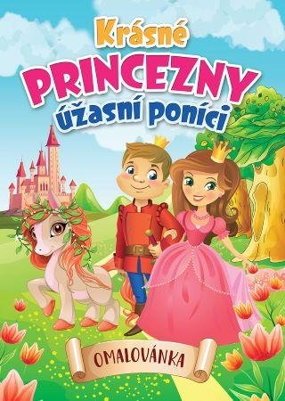 neuveden: Krásné princezny, úžasní poníci - Omalovánka