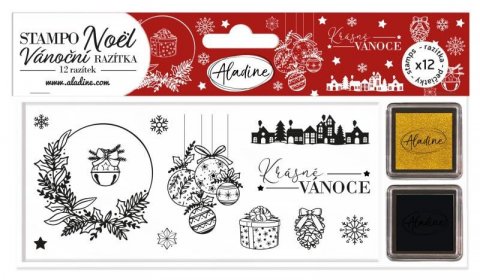 neuveden: Aladine Razítka Stampo Noël - Krásné Vánoce 12 ks neuveden: Aladine Razítka Stampo Noël - Krásné Vánoce 12 ks
