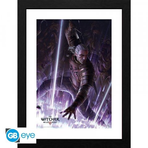 neuveden: Zaklínač Zarámovaný plakát -Geralt