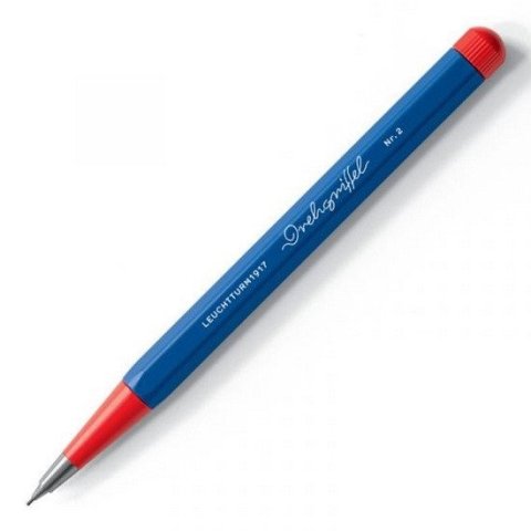 neuveden: Drehgriffel Nr. 2 Royal Blue/Red Bauhaus Edition Mechanical pencil