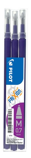 neuveden: PILOT náplň FriXion 07 fialová-sada 3ks neuveden: PILOT náplň FriXion 07 fialová-sada 3ks