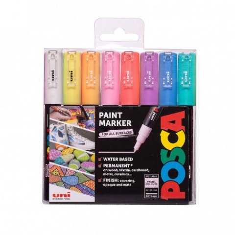 neuveden: POSCA Sada akrylových popisovačů - pastelové barvy 8 ks neuveden: POSCA Sada akrylových popisovačů - pastelové barvy 8 ks