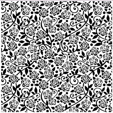 neuveden: CREATIVE embosovací kapsa - růže 8 x 8 cm