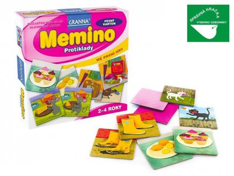 neuveden: MEMINO Protiklady - Mé první hry 2-4 roky neuveden: MEMINO Protiklady - Mé první hry 2-4 roky