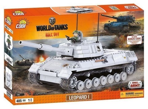 neuveden: Stavebnice COBI 3009 WORLD of TANKS Tank Leopard I/485 kostek+ 1 figurka