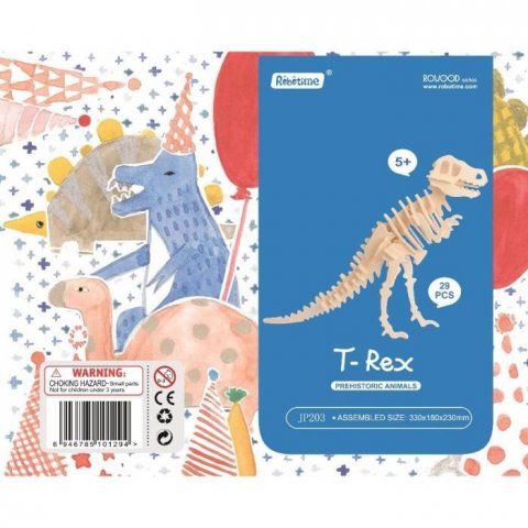 neuveden: Dřevěné 3D puzzle - Tyrannosaurus Rex