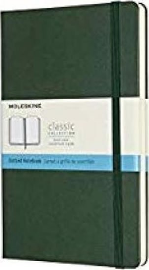 neuveden: Zápisník Moleskine - tvrdé desky, L, tečkovaný - tm. zelený