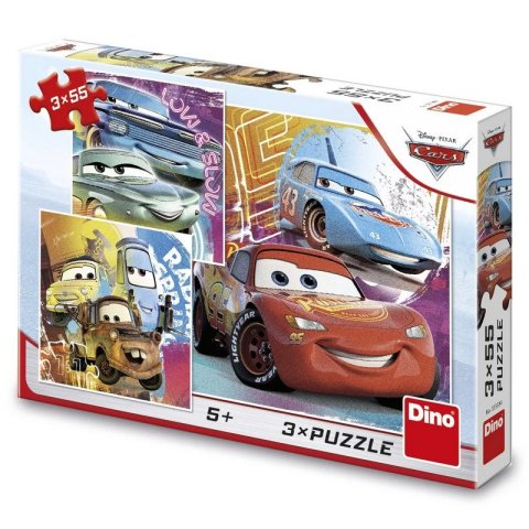 neuveden: Puzzle Cars kamarádi 3x55 dílků