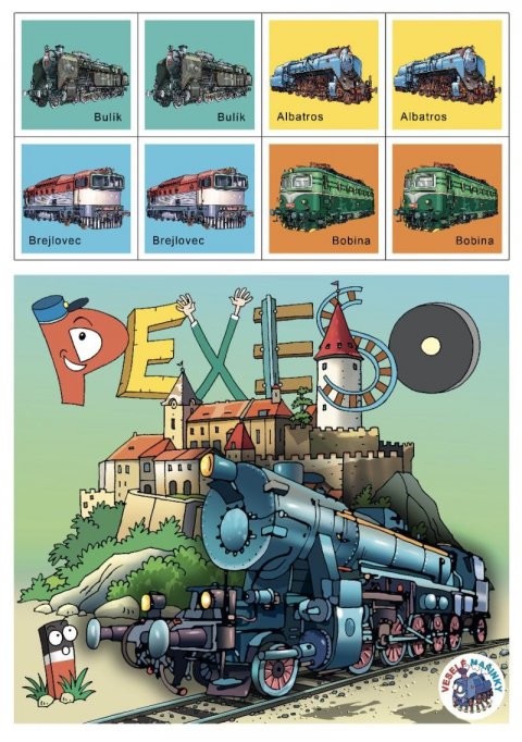 neuveden: Pexeso Veselé mašinky