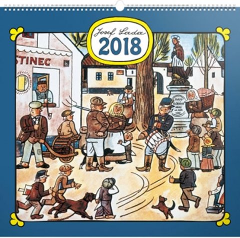 neuveden: Kalendář nástěnný 2018 - J. Lada - Náves