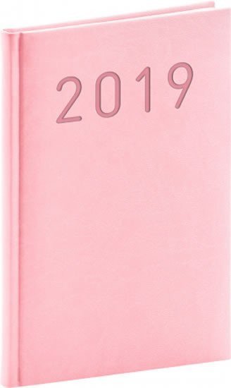 neuveden: Diář 2019 - Vivella Fun - týdenní, růžový, 15 x 21 cm