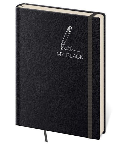 neuveden: Zápisník My Black - linkovaný S