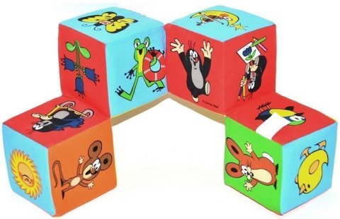 neuveden: Krtek - Textilní kostka skládací