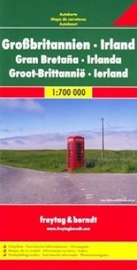 neuveden: AK 0286 Velká Británie, Irsko 1:700 000 / automapa + mapa volného času