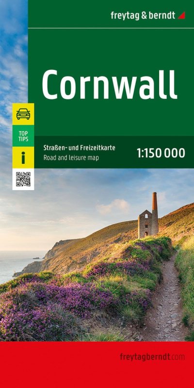 -: Cornwall 1:150 000 / automapa + volnočasová mapa