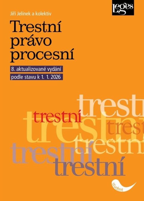 : Trestní právo procesní podle stavu k 1. 1. 2026