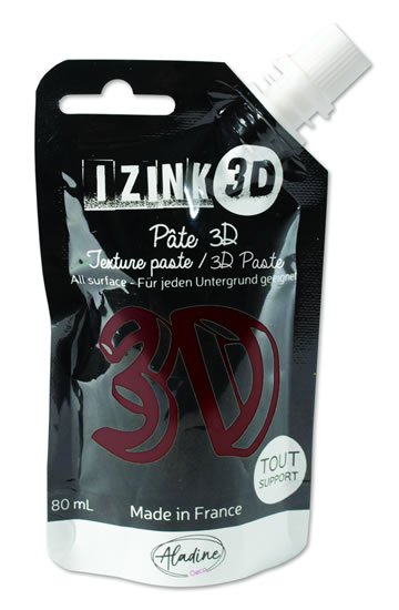 neuveden: Reliéfní pasta 3D IZINK - ambre, hnědá, 80 ml