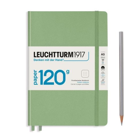 neuveden: Leuchtturm1917 Zápisník 120G Sage A5 tečkovaný neuveden: Leuchtturm1917 Zápisník 120G Sage A5 tečkovaný