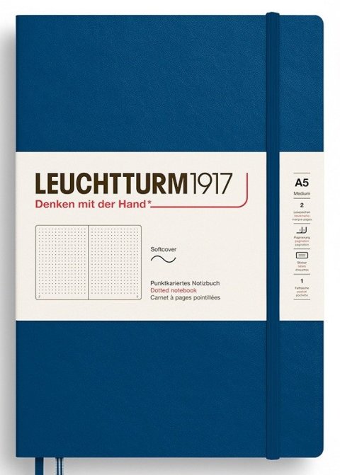 -: Zápisník Indigo Softcover Medium (A5) tečkovaný