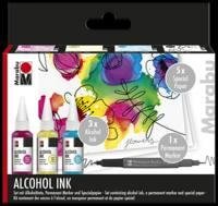 neuveden: Marabu Alcohol inkoust/sada FLOWERS