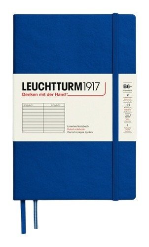 -: Zápisník Indigo, Paperback B6+, 219l, linkovaný