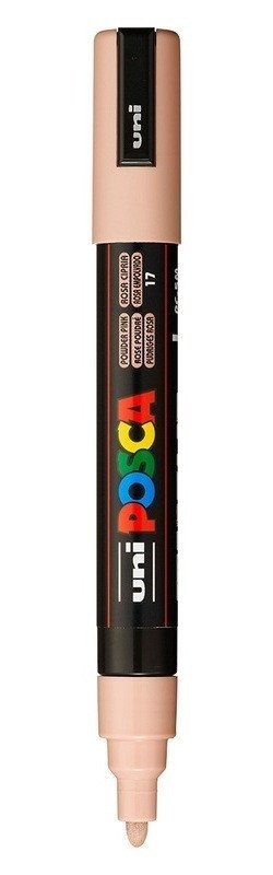 -: Posca popisovač PC-5M, 1,8 - 2,5 mm, pudrově růžová (17)