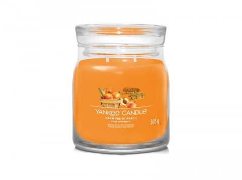 neuveden: YANKEE CANDLE Farm Fresh Peach svíčka 368g / 2 knoty (Signature střední)