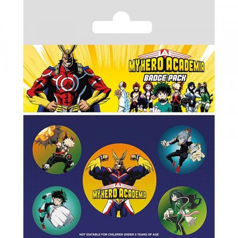 neuveden: My Hero Academia - set odznaků