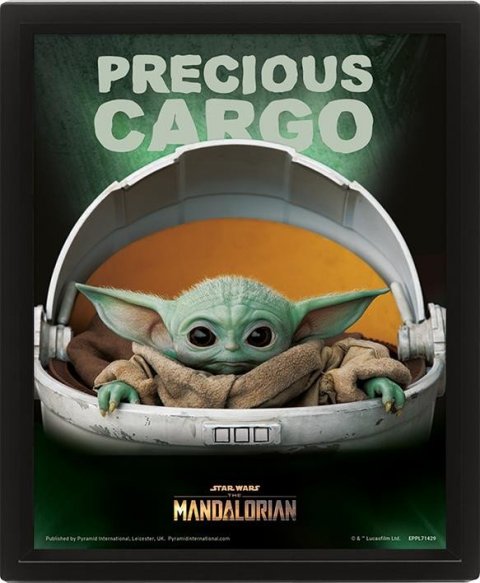 neuveden: Obraz 3D Mandalorian Precious Cargo