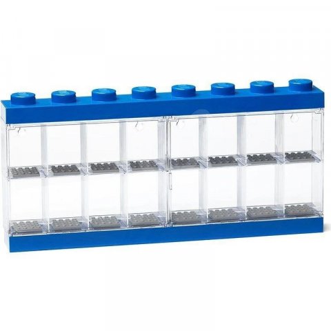 neuveden: Sběratelská skříňka LEGO® na 16 minifigurek - modrá